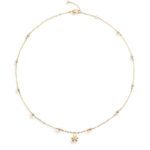 Collana Le Perle Bimbo Perle Oro Giallo Diamante LeBebé LBB830