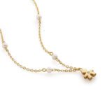 Collana Le Perle Bimbo Perle Oro Giallo Diamante LeBebé LBB830 dettaglio