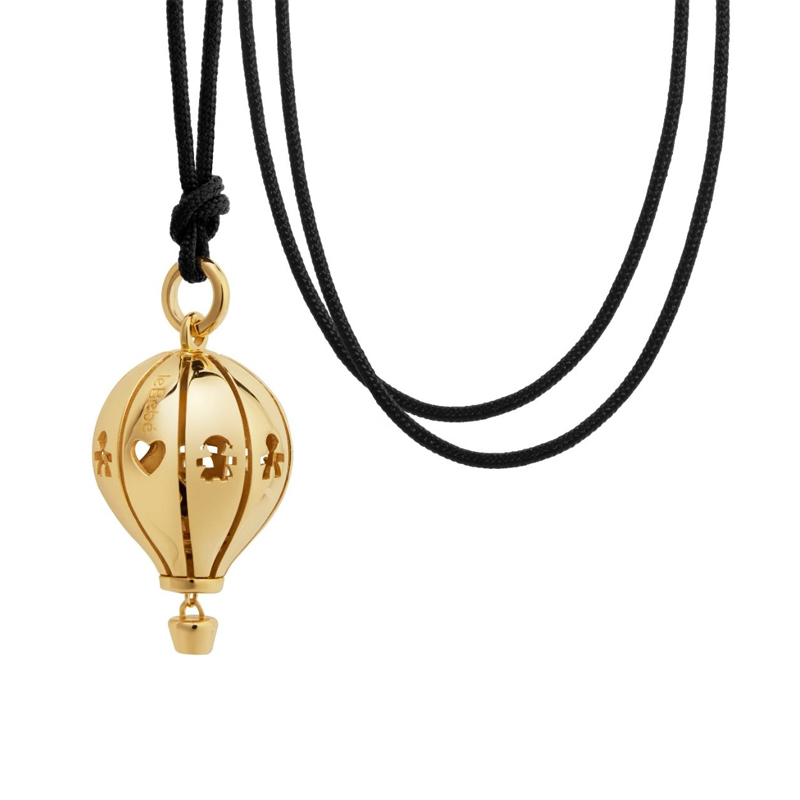 Collana Suonamore Argento Dorato LeBebé Cordino SNM052 intera