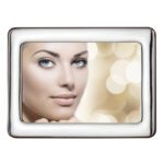 Cornice Portafoto Argento Legno Noce Acca Argenti 104LM.15