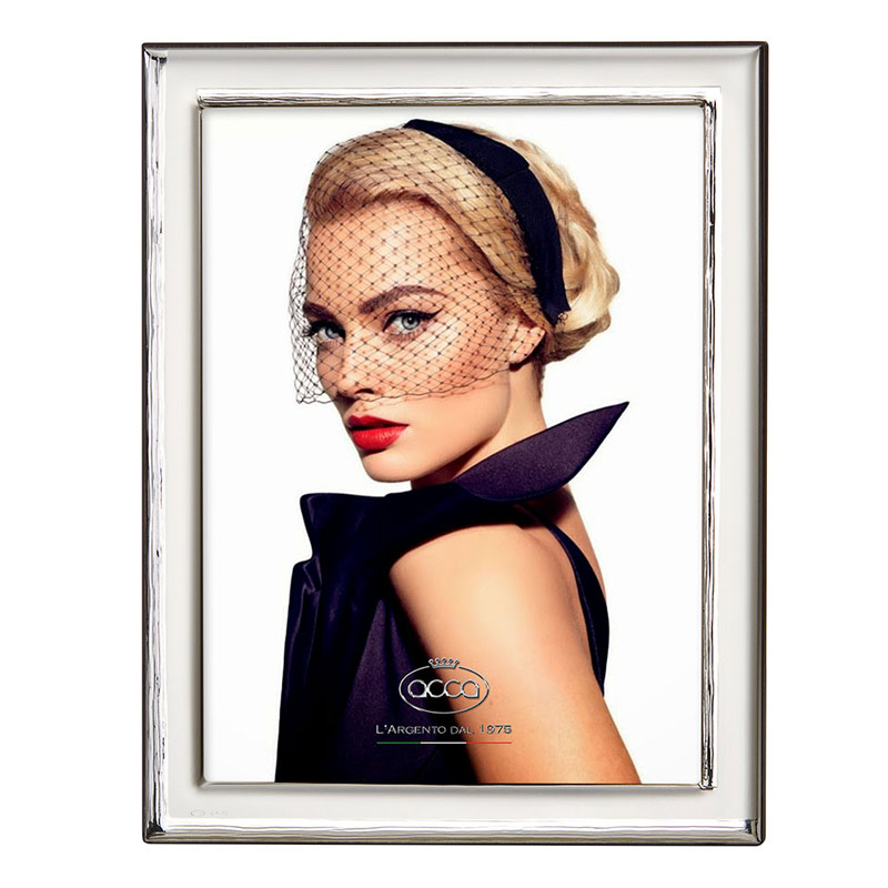 cornice-portafoto-argento-legno-noce-acca-argenti-38HP-13 Cornice Portafoto Argento Legno Noce Acca Argenti 38HP.13