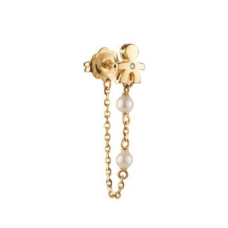 Mono Orecchino Le Perle Bimbo Oro Giallo Diamante LeBebé LBB838