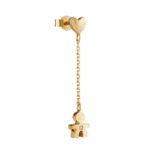 Mono Orecchino Les Petits Bimbo Oro Giallo Diamante LeBebé LBB712