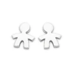 Orecchini Ambrosia Gioielli Bambino Oro Bianco 18Kt AOZ 470