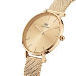Orologio Solo Tempo Acciaio Dorato Petite Unitone Daniel Wellington DW00100474 dettaglio