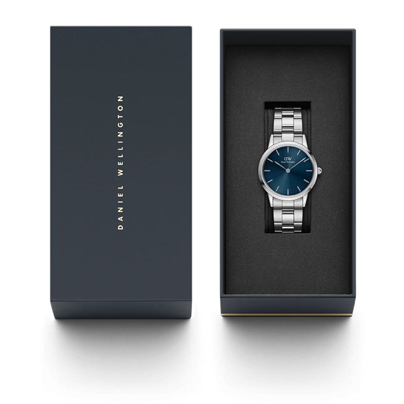 Orologio Solo Tempo Acciaio Iconic Link Arctic Daniel Wellington DW00100458 box