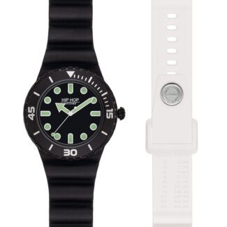 Orologio Solo Tempo Master Bianco Nero Hip Hop HWU1233