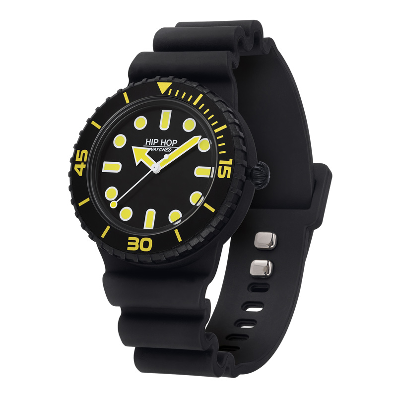 orologio-solo-tempo-master-giallo-nero-hip-hop-hwu1231-nero Orologio Solo Tempo Master Giallo Blu Hip Hop HWU1231 nero