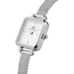 Orologio Solo Tempo Quadro Mini Sterling Acciaio Daniel Wellington DW00100726 dettaglio