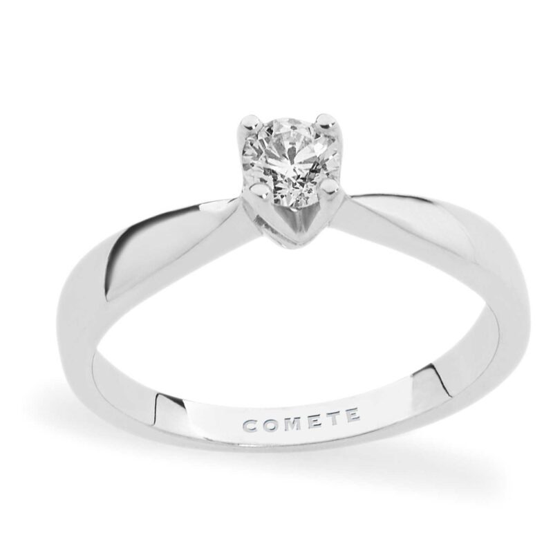 Anello da Donna Comete Gioielli Oro Bianco 750‰ con Diamante ANB 2064