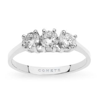 Anello da Donna Comete Gioielli Oro Bianco 750‰ con Diamante ANB 2139