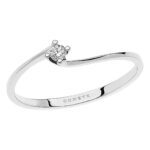 Anello da Donna Comete Gioielli Oro Bianco 750‰ con Diamante ANB 2193