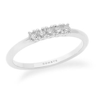 Anello da Donna Comete Gioielli Oro Bianco 750‰ con Diamante ANB 2245