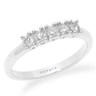 Anello da Donna Comete Gioielli Oro Bianco 750‰ con Diamante ANB 2247