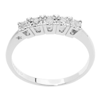 Anello da Donna Comete Gioielli Oro Bianco 750‰ con Diamante ANB 2662