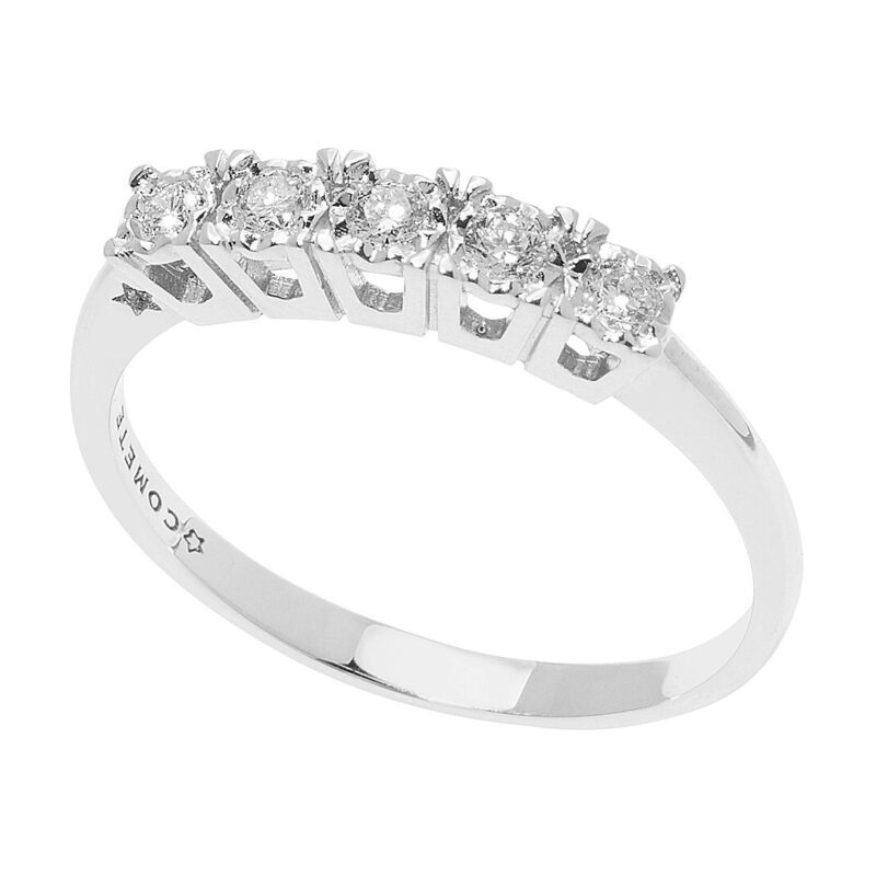 anello-donna-comete-gioielli-oro-bianco-750-diamante-anb-2664 Anello da Donna Comete Gioielli Oro Bianco 750‰ con Diamante ANB 2664