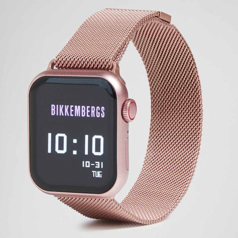 orologio-smartwatch-bikkembergs-cassa-alluminio-maglia-milano-bk1516 Orologio Smartwatch Bikkembergs Alluminio e Maglia Milano Rosa 41mm BK15-16