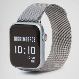 Orologio Smartwatch Bikkembergs Alluminio e Maglia Milano Argentata 41mm BK15-3