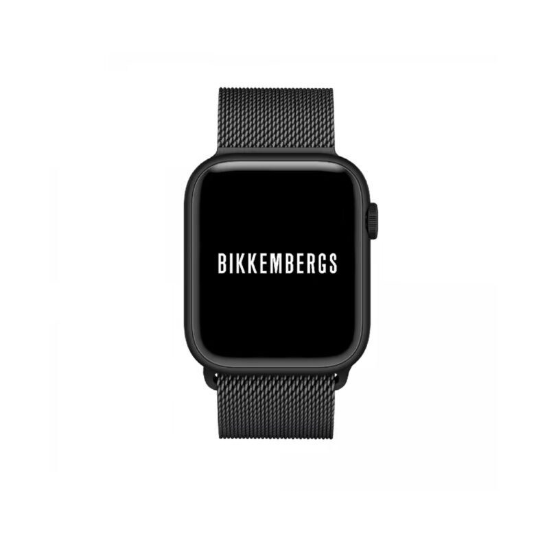 Orologio Smartwatch Bikkembergs Alluminio e Maglia Milano Nera 41mm BK15-1