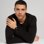 indosso Orologio Smartwatch Bikkembergs Alluminio e Maglia Milano Nera 43mm BK16-1