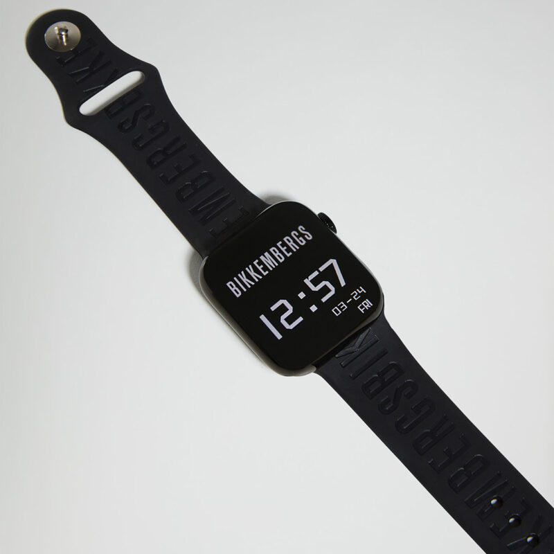 dettaglio Orologio Smartwatch Bikkembergs Alluminio e Silicone Nero 43mm BK32