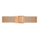 Orologio Unisex Daniel Wellington Petite Pressed Melrose Cassa Acciaio Gold Rosé Solo Tempo DW00100447 cinturino