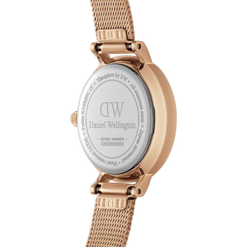 orologio-unisex-daniel-wellington-petite-pressed-melrose-dw00100447-fondello Orologio Unisex Daniel Wellington Petite Pressed Melrose Cassa Acciaio Gold Rosé Solo Tempo DW00100447 fondello