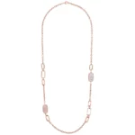 Collana Lunga Bronzallure Pietre Naturali Taglio Saponetta WSBZ02092RQ+WM intera