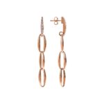 Orecchini Pendenti Maglie Marquise ed Elemento in Pavé Cubic Zirconia WSBZ02387WR chiusura