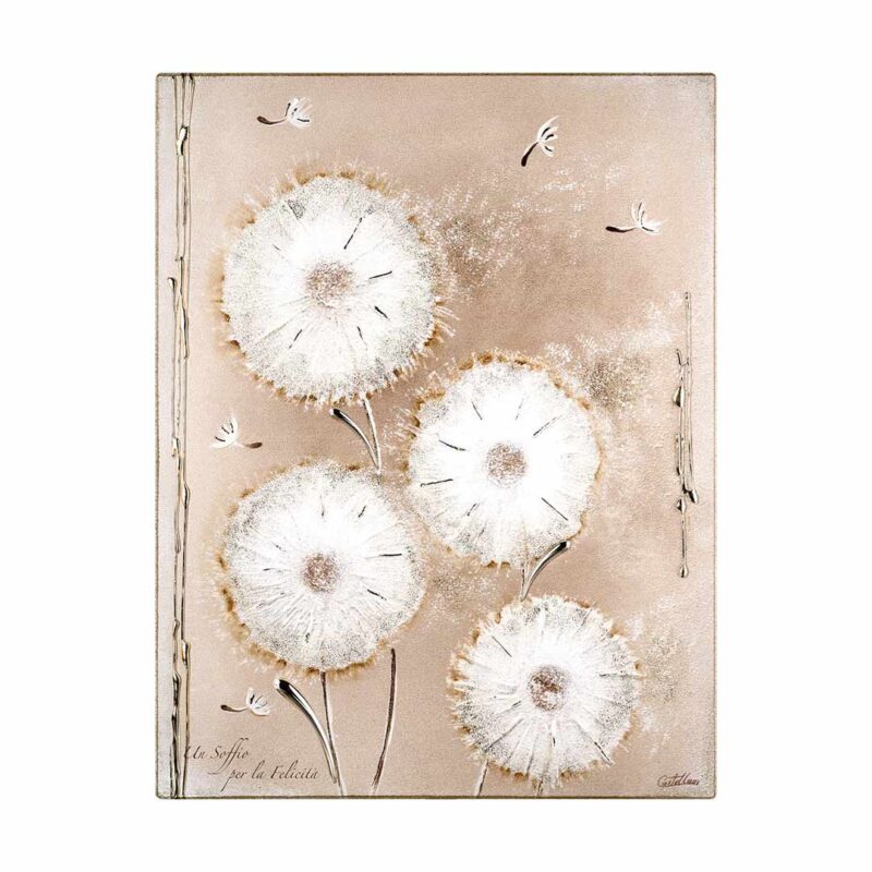 pannello-acca-un-soffio-per-la-felicita-argento-legno-qd-315-30x40 Pannello Acca Un Soffio per la Felicità Argento e Legno QD.315 30X40