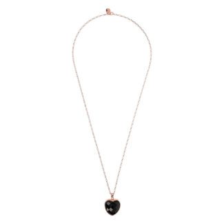 collana bronzallure cuore onice nera wsbz00048lgb