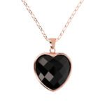 collana bronzallure cuore onice nera wsbz00048lgb dettaglio
