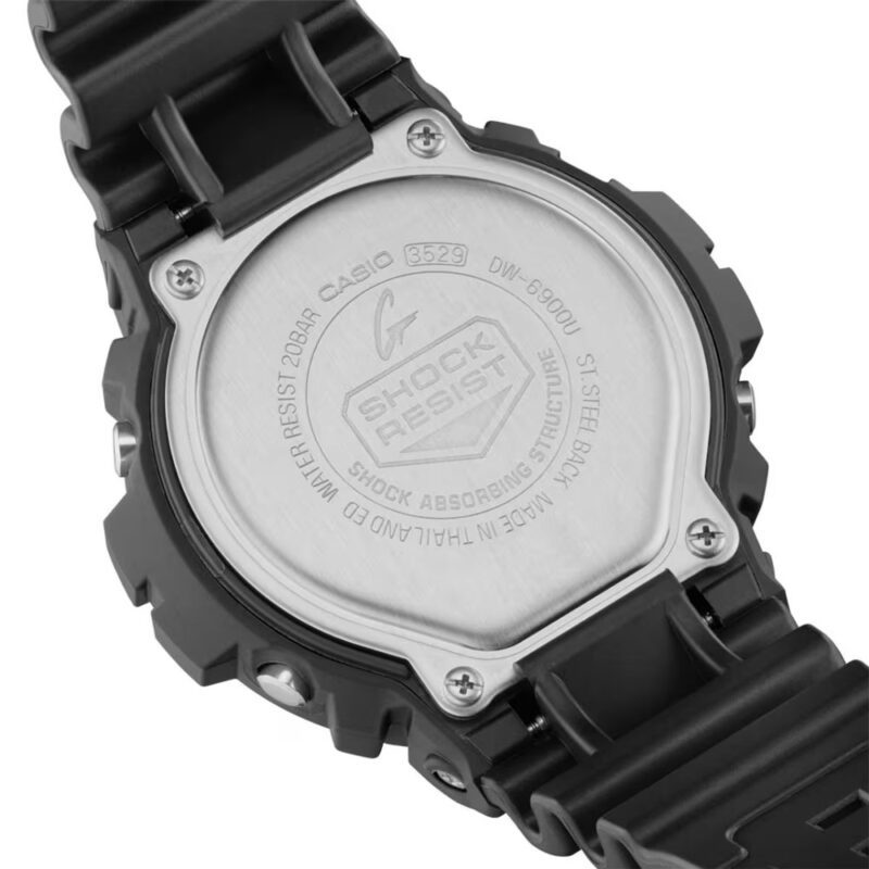 orologio casio gshock digitale nero dw-6900u-1er fondello
