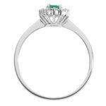 anello oro diamanti smeraldo regina comete gioielli anb 2574 montatura