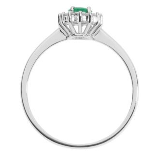 anello oro diamanti smeraldo regina comete gioielli anb 2574 montatura