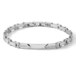 bracciale comete uomo suits acciaio zirconi bianchi ubr 1062