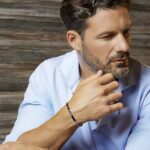 bracciale comete uomo suits acciaio zirconi bianchi ubr 1062 indosso