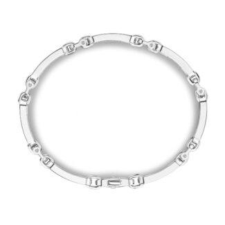 bracciale zancan argento spinelli neri esb226 dettagli