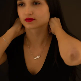 collana nome argento 925 media