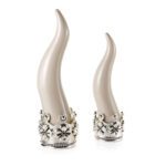 corno portafortuna acca tortora argento ar-679-co/tor