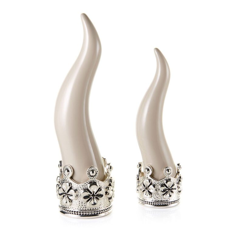 corno portafortuna acca tortora argento ar-679-co/tor