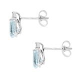 orecchini comete fantasia di acquamarina oro diamanti orq 242 chiusura