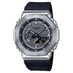 orologio casio g-shock metallizzato cinturino blu gm-2100-1aer