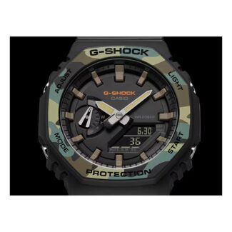 orologio multifunzione casio g-shock ga-2100su-1aer dettaglio quadrante