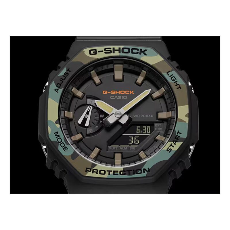 orologio-multifunzione-casio-g-shock-ga-2100su-1aer-dettaglio-quadrante orologio multifunzione casio g-shock ga-2100su-1aer dettaglio quadrante