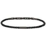 bracciale breil priam acciaio grafite e spinello nero tj3645