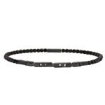 bracciale breil priam acciaio grafite e spinello nero tj3645 chiusura