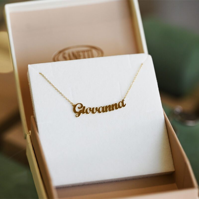 collana nome oro 18k