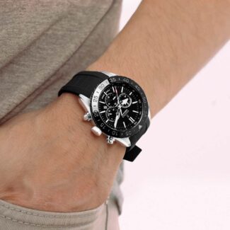 orologio cronografo festina ceramic nero f20515/2 indosso