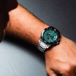 orologio cronografo festina chrono bike verde acqua f20641/3 indosso 1